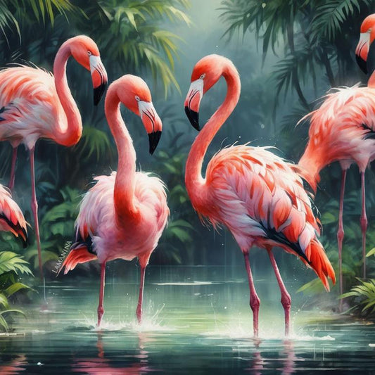 Flamingo by Lamanina Canvas