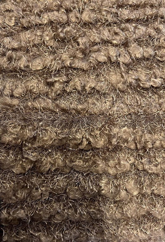 Fancy Boucle Glitzer Taupe