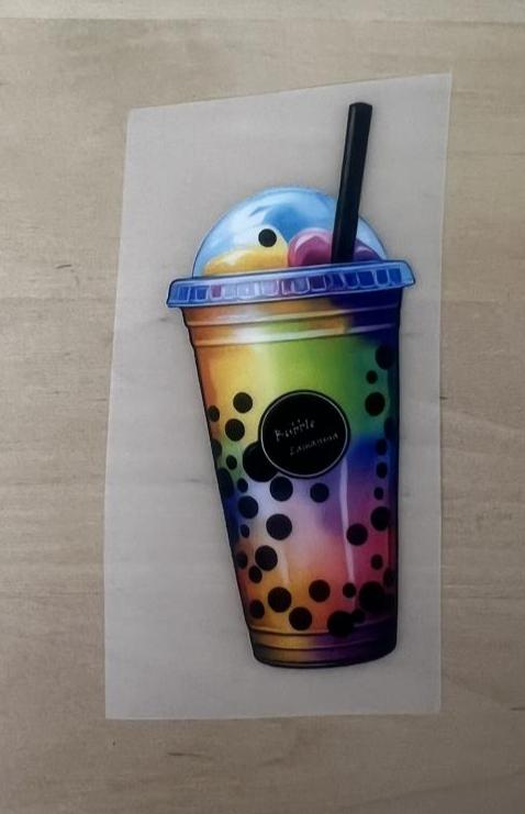 Bügelbild Bubble Tea